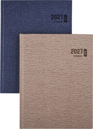 Brepols agenda Ecotiming, Kazar, assorti, 2027, boekgebonden — eco deco agenda 2027