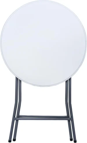 Inklapbare statafel BT100, wit, diameter 80 cm — detail 2