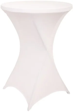 Hoes voor statafel, diameter 80 cm, wit