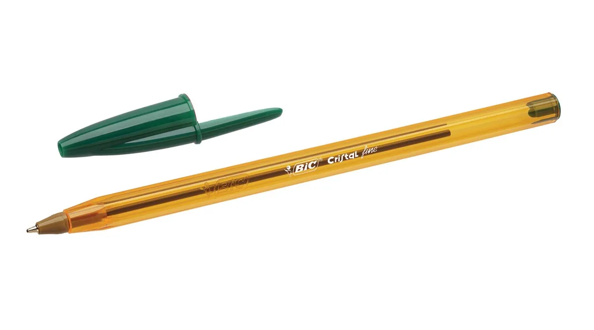 Bic balpen Cristal Fine groen — detail 3