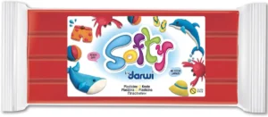 Darwi boetseerpasta Softy rood — herbruikbare boetseerpasta