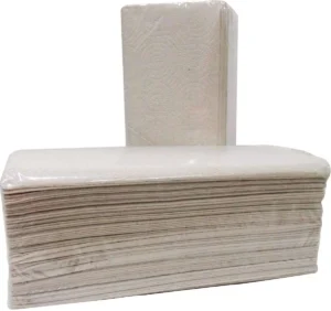 Papieren handdoek, V-vouw, 1-laags, 250 vel, pak van 20 stuks — handdoeken en dispensers