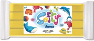 Darwi boetseerpasta Softy geel — herbruikbare boetseerpasta