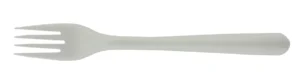Witte vork van 19 cm uit CPLA, pak van 50 stuks