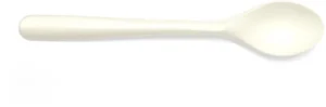 Conpax Folia dessertlepel, herbruikbaar, uit CPLA, 14,5 cm, wit, pak van 50 stuks — cateringtoebehoren