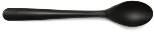 Conpax Folia lepel, herbruikbaar, uit CPLA, 19 cm, zwart, pak van 50 stuks — cateringtoebehoren