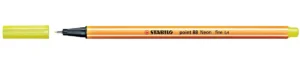 STABILO point 88 fineliner, fluogeel — office fineliners