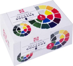 Talens plakkaatverf Extra Fijn - set van 6 flacons van 16 ml in primaire kleuren — productfoto 2