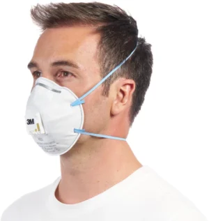 3M Cool Flow stofmasker, FFP2, met ventiel, pak van 5 stuks — detail 2