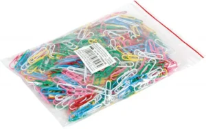 OFFICE products papierklemmen 28 mm - geassorteerde kleuren, zak van 500 stuks — productfoto 2