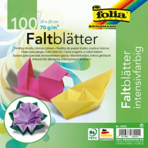 Folia vouwpapier, ft 20 x 20 cm, pak van 100 vel — hobbypapier en -karton