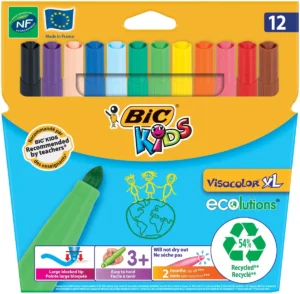 Bic Kids viltstift Visacolor XL, blister van 12 stuks
