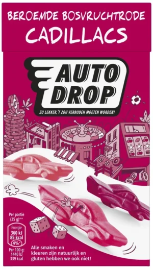 Autodrop snoep Cadillacs, doos van 280 gram — drank en eetwaren