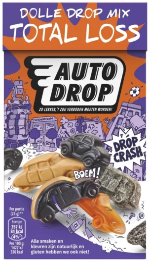 Autodrop snoep Total Loss Drop, doos van 280 gram — drank en eetwaren
