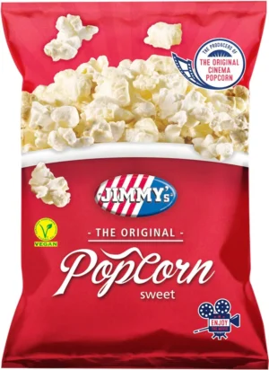 Jimmy's Popcorn Classic, zoet, zak van 100 g — drank en eetwaren