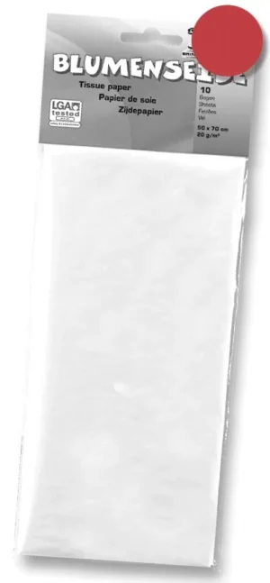 Folia zijdepapier bordeaux — hobbypapier en -karton