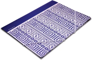 Pergamy Ethnic elastomap met kleppen, ft A4, blauw — elastomappen uit karton