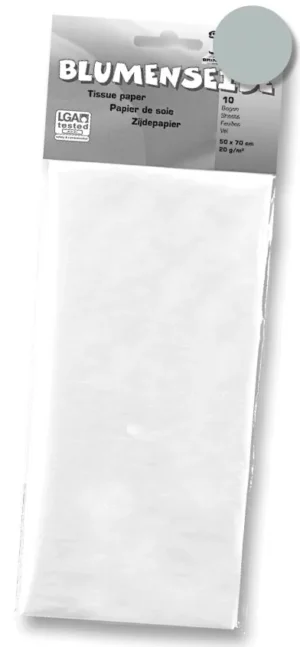 Folia zijdepapier zilver — hobbypapier en -karton