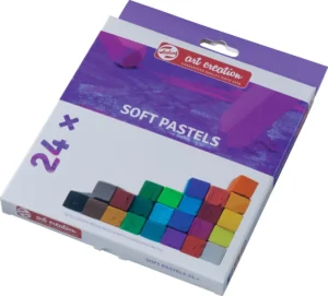 Talens Art Creation softpastels, doos met 24 stuks in geassorteerde kleuren — detail 2