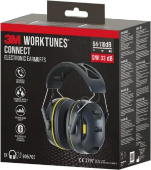 3M WorkTunes Connect draadloze gehoorbeschermer, met Bluetooth-technologie — detail 2