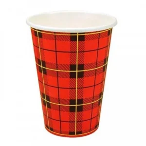 Scotty drinkbeker uit karton, 180 ml, 100 stuks, rood — cateringtoebehoren