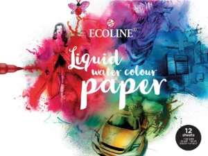 Talens Ecoline tekenpapier 24x32 cm, 290 gr, blok met 12 vellen — wit tekenpapier