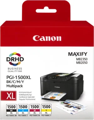 Canon inktcartridge PGI-1500XL, 1.020 - 1.200 pagina's, OEM 9182B010, 4 kleuren
