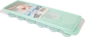 Cosy Fresco ijsblokvorm cylinder in transparant groen met deksel