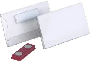 Badge met magneet, ft 60 x 90 mm, doos van 20 stuks