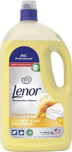 Fles Lenor Professional wasverzachter Summer Breeze van 4 liter