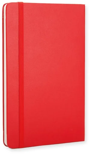 Moleskine notitieboek, ft 13 x 21 cm, gelijnd, harde cover, 240 blad, rood — detail 2