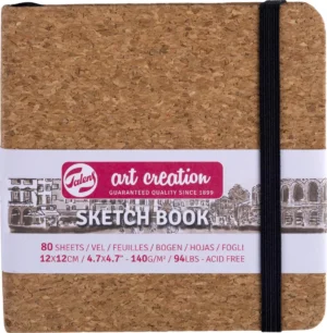 Talens Art Creation schetsboek Kurk, 140 g/m², ft 12 x 12 cm, 80 vel — schetsblok