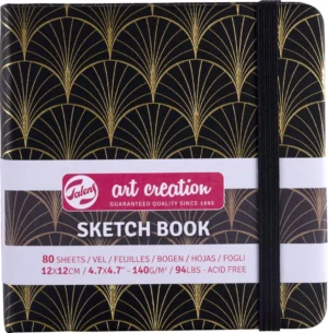 Talens Art Creation schetsboek Art Deco, 140 g/m², ft 12 x 12 cm, 80 vel — schetsblok