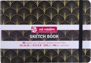 Talens Art Creation schetsboek Art Deco, 140 g/m², ft 21 x 14,8 cm, 80 vel — schetsblok