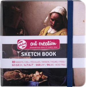 Talens Art Creation schetsboek Het Melkmeisje, 140 g/m², ft 12 x 12 cm, 80 vel — schetsblok