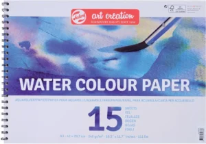 Talens Art Creation aquarelpapier, 240 g, ft A3, blok van 15 vel — wit tekenpapier