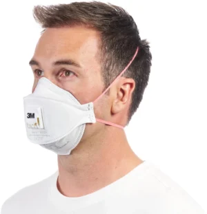 3M Aura Comfort Cool Flow stofmasker, FFP3, met ventiel, pak van 2 stuks — detail 2
