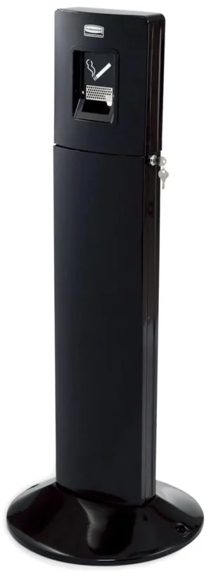 Rubbermaid peukenzuil Metropolitan, ft 43 x 109 cm, zwart — asbak