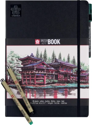 Sakura schetsboek, 140 g/m², ft A4, wit, 80 vel — detail 2