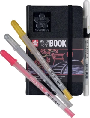 Sakura schetsboek, 140 g/m², ft 9 x 14 cm, zwart, 80 vel — detail 2