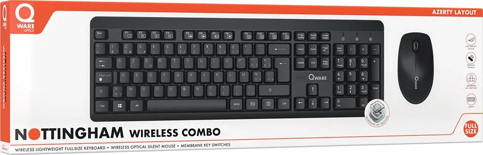Qware draadloze deskset Nottingham, azerty — detail 5