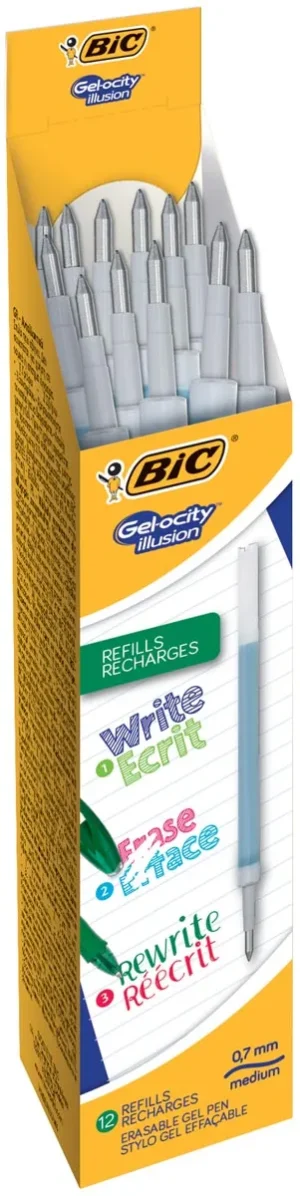 Bic vulling voor gelroller Gel-ocity illusion, doos met 12 stuks, groen — vullingen voor rollers