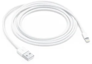 Apple kabel, Lightning (8-pin) naar USB-A, 2 m, wit — accessoires voor pc, tablets en smartphones