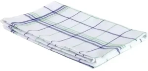 Handdoek Christelle, ft 50 x 70 cm, geruit, groen blauw, pak van 6 stuks — handdoeken en dispensers