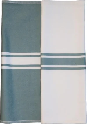 Handdoek Payton, ft 50 x 70 cm, gestreept, minéral, pak van 6 stuks — detail 2