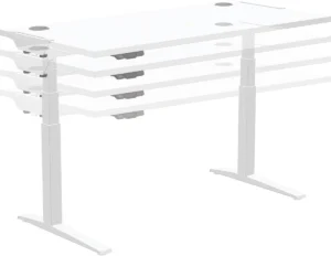 Fellowes Levado zit-sta bureau onderstel, wit — detail 2