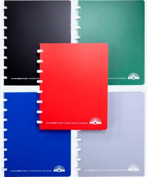 Atoma Eco schrift, ft A5, 144 bladzijden, geruit 5 mm, geassorteerde kleuren — detail 2