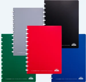 Atoma Eco schrift A4 - geruit 5 mm, 144 bladzijden, geassorteerde kleuren ā productfoto 2