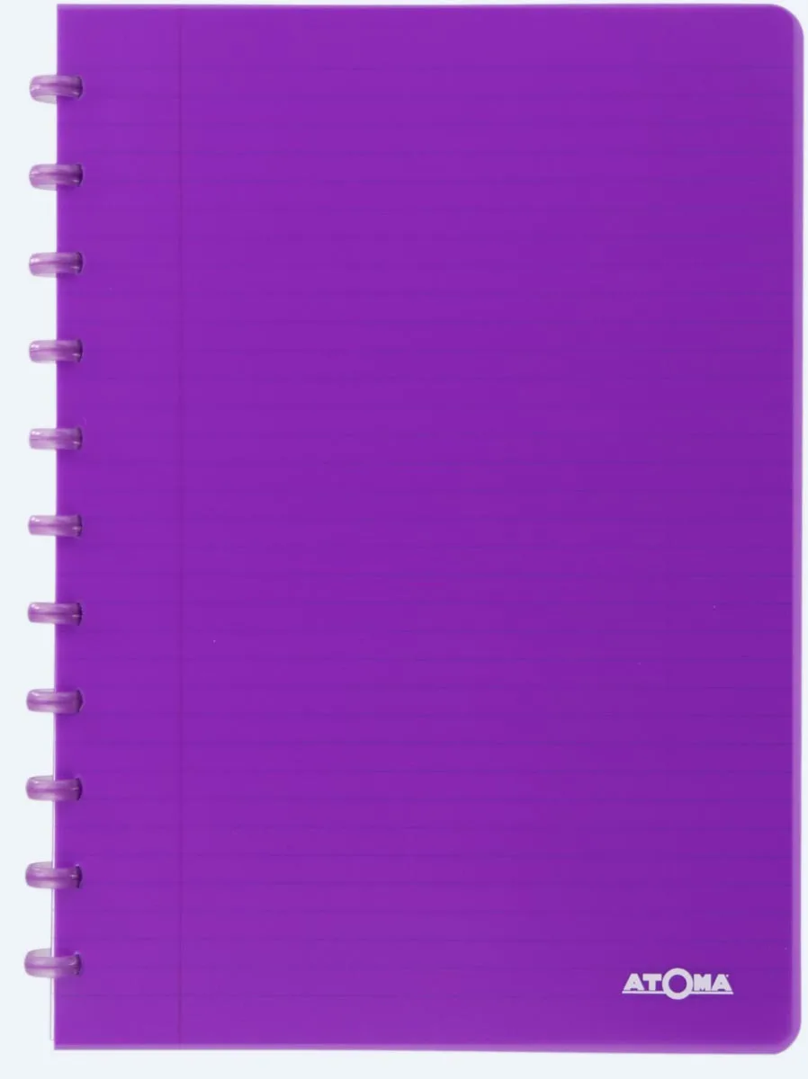 Atoma Seyes schrift, ft A4, 144 bladzijden, PP, gelijnd, geassorteerde kleuren — detail 5