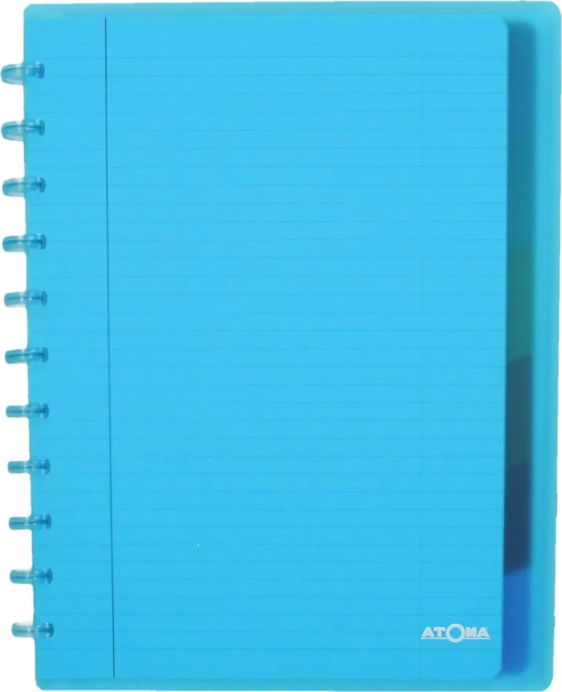 Atoma Seyes schrift, ft A4 +, 120 bladzijden, PP, gelijnd, met 6 tabbladen en 5 showtassen, assorti — detail 5